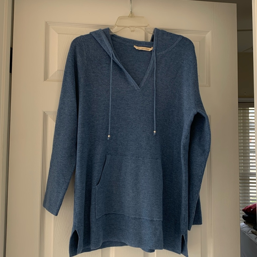 Soft Surroundings Hooded Pullover Drawstring Swea… - image 1